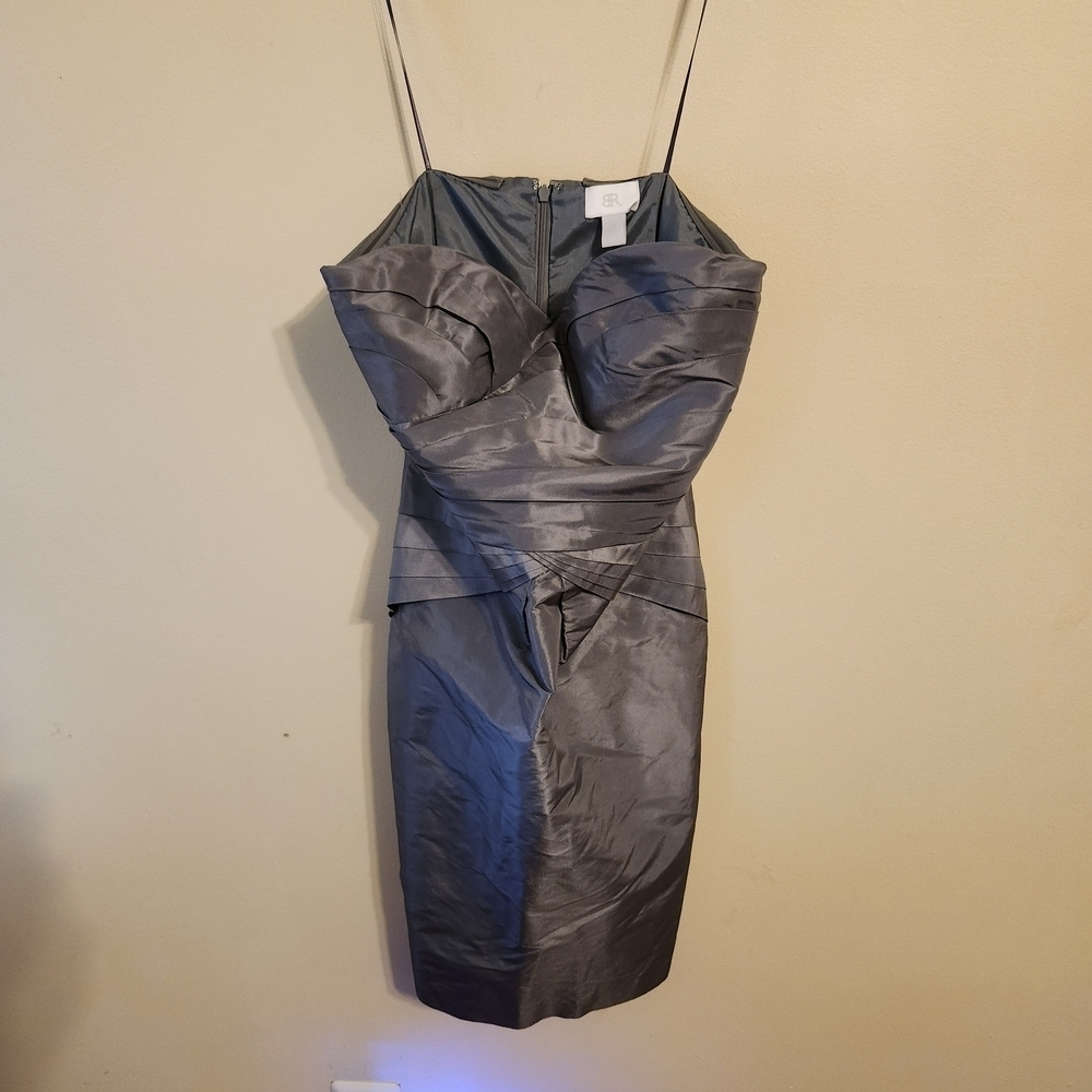 Banana Republic Elevated Party Gray Strapless Dress